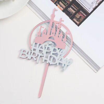 Happy Birthday Acrylic Cake Topper Cake Decoration Golden Silver Party Au Stock Aimall