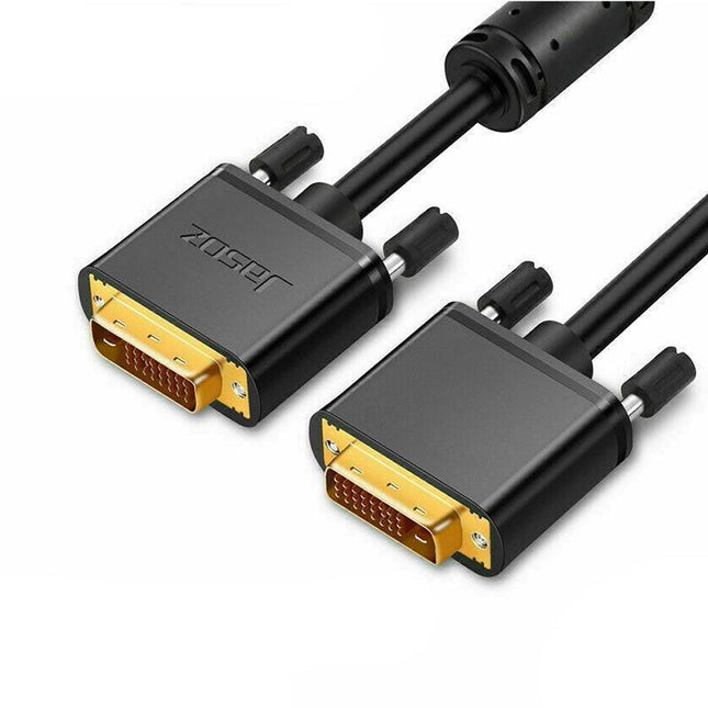 JASOZ DVI to DVI Cable Male DVI-D for LCD Monitor Computer PC Projector DVD Cord - Aimall