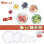6X Stretch Reusable Silicone Bowl Wraps Food Saver Cover Seal Lids Nsta Lids Au Aimall