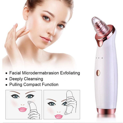 AU Vacuum Blackhead Remover Facial Skin Pore Acne Pimple 5Sucker Cleaner Machine - Aimall