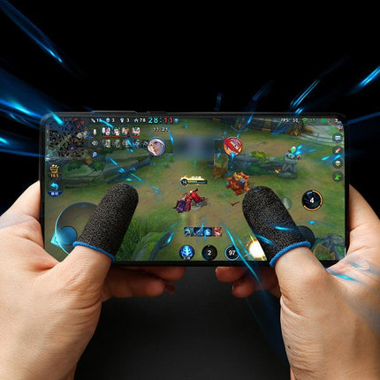 12PCS Gaming Finger Sleeve Mobile Screen Game Controller Sweatproof Gloves AU - Aimall