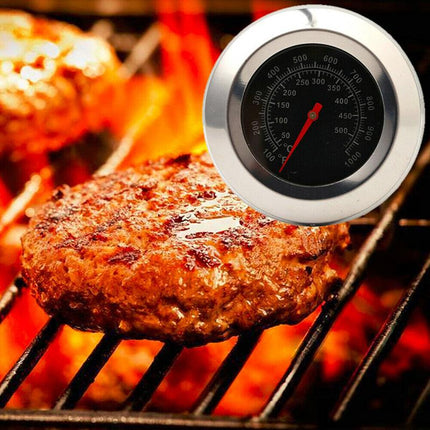Latest Stainless Steel BBQ Smoker Grill Thermometer Temperature Gauge 50-500℃ AU - Aimall