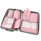 7Pcs Packing Cubes Travel Pouches Luggage Organiser Clothes Suitcase Storage Bag - Aimall