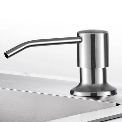 Stainless Steel Sink Soap Dispenser Extension Tube Kit Kitchen Sink Pumps Hand - Aimall