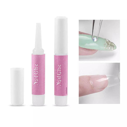 Strong Nail Glue Adhesive For Fake Nail Set Nail Tips Acrylic Nails 2g Each AU - Aimall