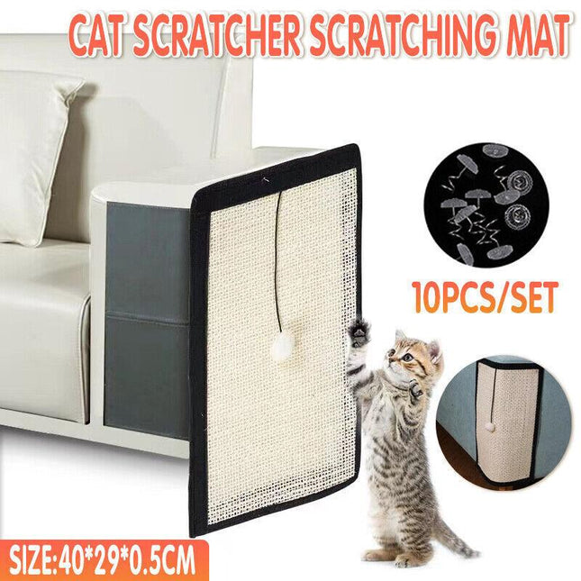 40cm Cat Scratcher Scratching Mat Board Sofa Scratch Bed Toy Pad Post Protector - Aimall