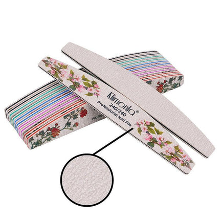 5Pcs Flower Nail Files Sanding Buffer 80-240 Grit Professional Manicure Pedicure - Aimall