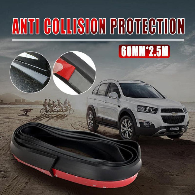 Universal Rubber Car Front Bumper Lip Skirt Protector Body Spoiler Splitter 2.5M - Aimall