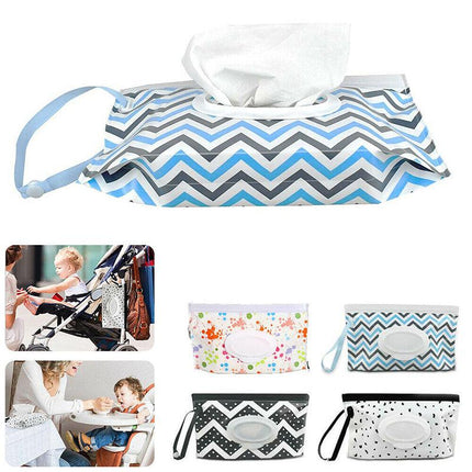 1/2/4x Dispenser Travel Wet Wipe Bag Pouch Baby Care Portable Tissue Case Holder - Aimall