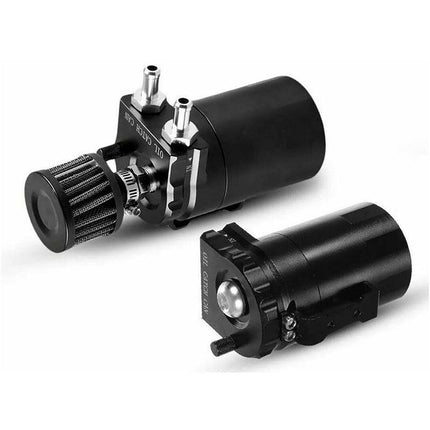 Oil Catch Breather Can Kit Universal Petrol Filter Baffled Diesel Reservoir Tank - Aimall