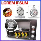 Stainless Steel Oven Thermometer Large Dial Kitchen Food Temperature AU Stock - Aimall