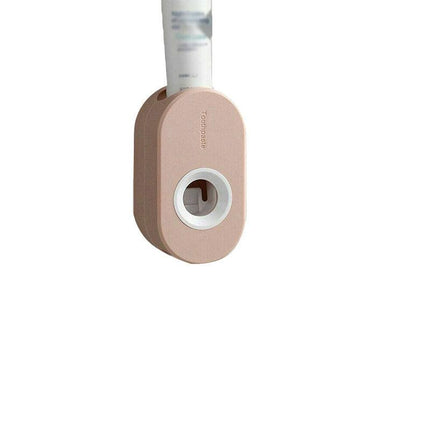 Automatic Toothpaste Dispenser Bathroom Wall-mounted Rack Toothbrush Holder AU - Aimall