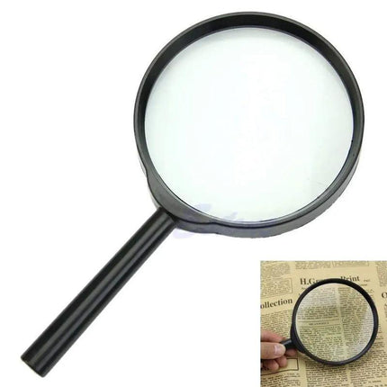 10CM Large Magnifying Glass Magnifier Handheld Loupe Reading Optical Clarity AU - Aimall