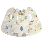 3X Baby Bibs Set Waterproof 100% Cotton Soft Kid Boy Girl Gift Adjustable 0-1yr - Aimall