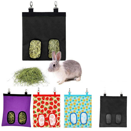Hay Bag Guinea Pig Rabbit Feeding Bag Animal Hay Feeder Bag Hanging Feeder AU - Aimall