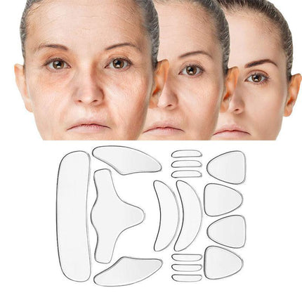 16Pcs Set Anti Wrinkle Chest Neck Eye Face Pad Silicone Removal Patchs Aging AU - Aimall