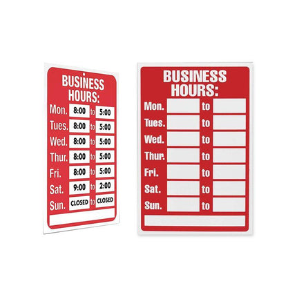 Business Hours Open Close Sign Clock Office Business Shop Door Restaurant Window - Aimall