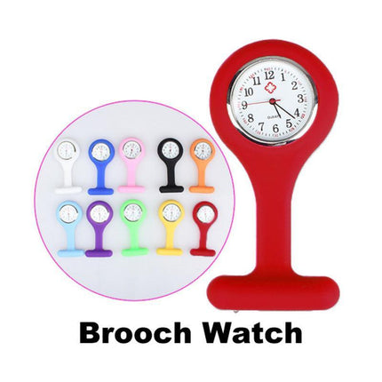 1×Silicone Nurse Brooch Tunic Fob Watch Nursing Nurses Pendant Pocket Watch AU - Aimall