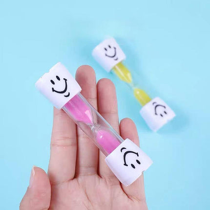 3 Mins Hourglass Sand Timer Kids Gifts Egg Kitchen Smiley Tooth Brushing Clock - Aimall