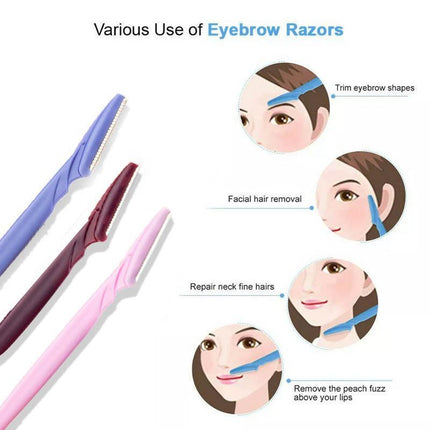 Eyebrow Razor Trimmer Shaver Facial Blade Shave Shaper Hair Remover Women Eye AU - Aimall
