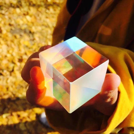 CMY Optical Glass Defective Cube Prism Cross Dichroic RGB Dispersion Six-Sided U - Aimall