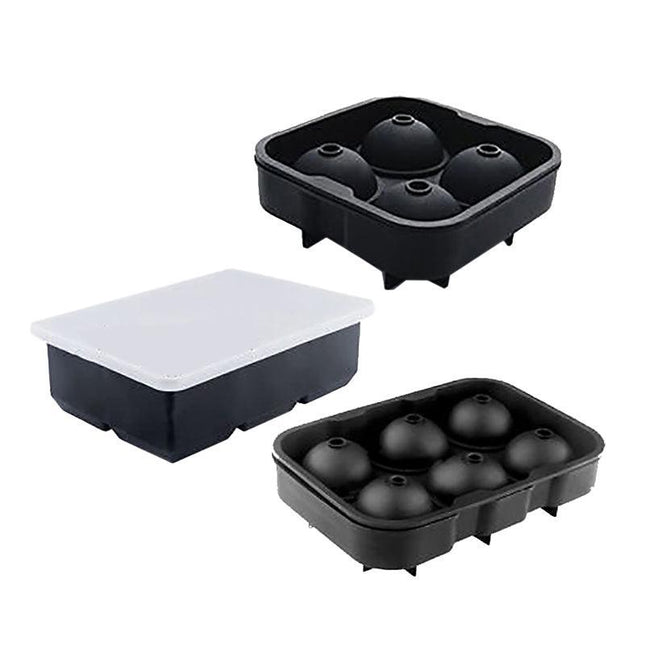 Large Ice Cube Tray Ball Maker Big Silicone Mold Sphere Whiskey Round Mould AU - Aimall