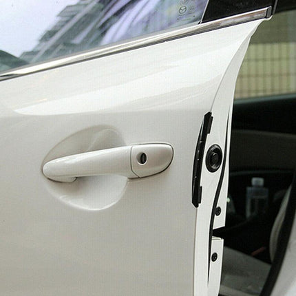 4pcs Universal Black Car Door Edge Anti-Collision Cover Scratch Protector Guard - Aimall