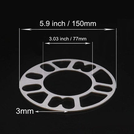 4x 5MM Alloy Aluminum Wheel Spacer Shims Universal 4/5 Stud For 5x114.3 5x120 AU - Aimall