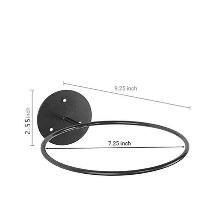 Wall Mounted Ball Rack Holder Basketball Football Hoop Display Save Space Stand - Aimall