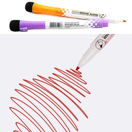 NEW 8 Colours Pen Painting Magnetic Whiteboard Non-toxic Erasable Mark Markers - Aimall