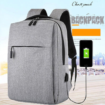 Men Women Canvas Waterproof Backpack Bag School Travel Laptop Bag Business Bag - Aimall