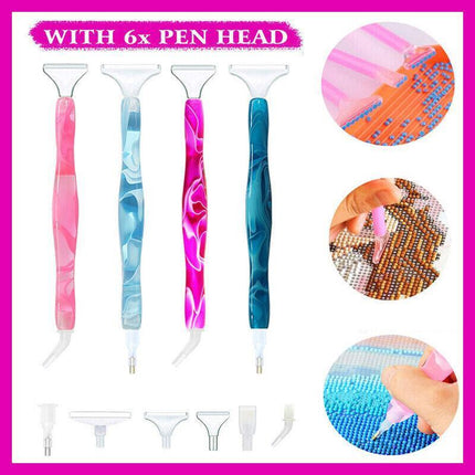 5D Resin Diamond Painting Pen Resin Point Drill Pens Cross Stitch DIY Craft Art - Aimall