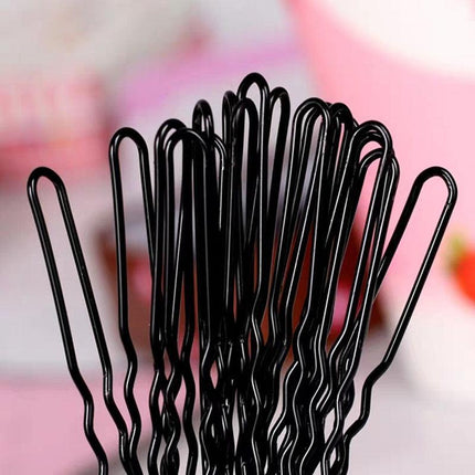 100Pcs 5cm U Shape Hair Pins Bobby Clip Style Bun Tool Womens Girls Accessory - Aimall