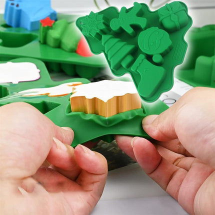 Christmas Tree Cake Mold Silicone Fondant Decor Candy Chocolate Baking Tools BS - Aimall