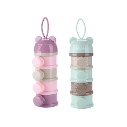4 Layers Baby Milk Powder Feeding Case Box Formula Dispenser Food Container - Aimall