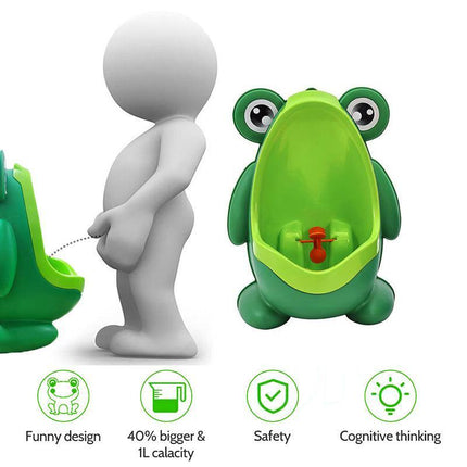 Frog Shaped Kid Baby Potty Toilet Training Urinal Boys Pee Trainer Bathroom AU - Aimall