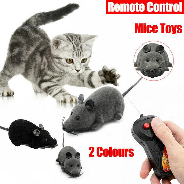 Pet Cat Puppy Toy Wireless Remote Control Electronic Rat Mouse Mice Toys Stock - Aimall
