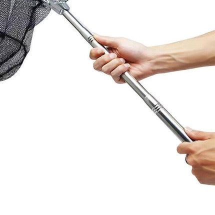 Fishing Net Landing Mesh Fish Catch Tool Telescopic Pole Folding Foldable Handle - Aimall