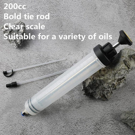 200CC Fluid Extractor Pump Manual Waste Oil Suction Vacuum Fuel Transfer Filling - Aimall
