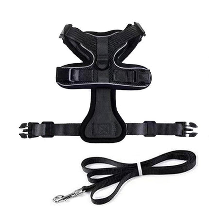 Cat Dog Harness & Leash Walking Escape Proof Adjustable Reflective Vest Harness - Aimall