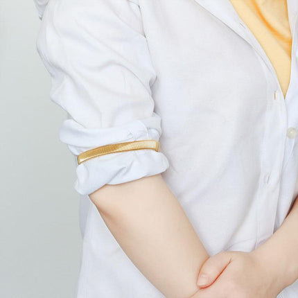 Unisex Anti-Slip Shirt Sleeve Holders Fashion Elastic Armbands Hold Ups Garter - Aimall