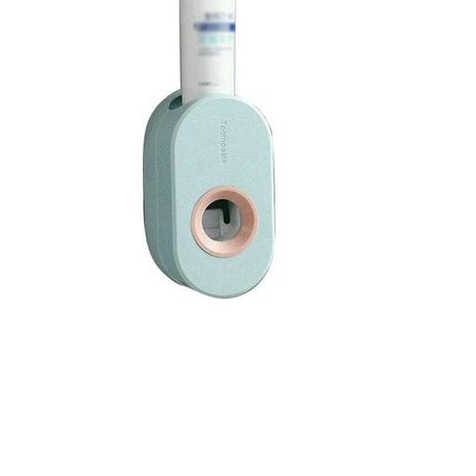 Automatic Toothpaste Dispenser Bathroom Wall-mounted Rack Toothbrush Holder AU - Aimall