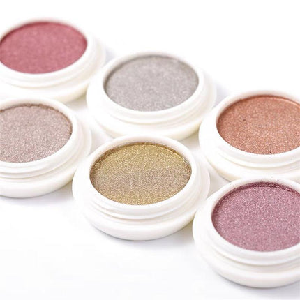 6 Colour Nail Mirror Effect Powder High Pigment Glitter Nail Art Dust Manicure A - Aimall