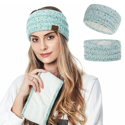 Knitted Knot Headband Head Wrap Ear Hair Band Winter Crochet Turban Women nbm AU - Aimall