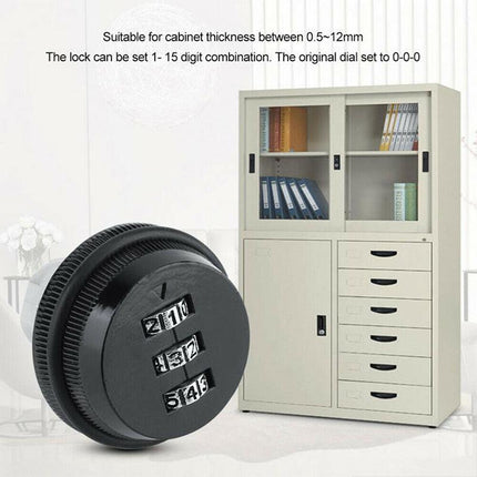 3 Digital Code Combination Cam Lock Furniture Post Mail Box Cabinet Locker Safe - Aimall