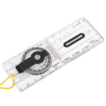Baseplate Pocket Compass Military Orienteering Hiking Camping Maps Lensatic Army - Aimall