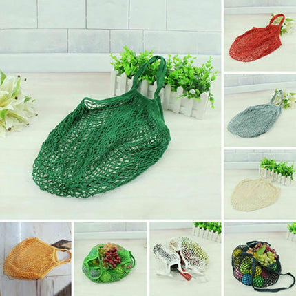 Mesh Net Turtle Bag String Shopping Bag Reusable Fruit Storage Handbag Totes AU - Aimall