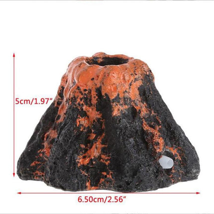 Aquarium Ornament Decoration Fish Tank Air Bubble Stone Volcano Shape Rockery AU - Aimall