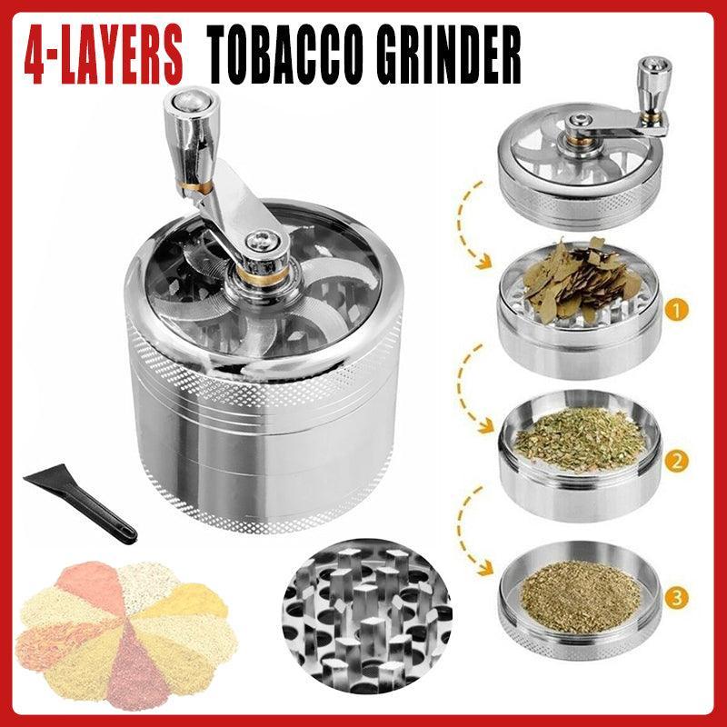 Spice Grinder 3-in-1 Hand Crank Loader Roller Crusher Filler Flower Buds Milling Grinding Storage With Magnetic Lid - Foto 10