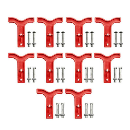 10x Red T Bar Handle for Anderson Style Plug Connectors Tool 50AMP 12-24v 6AWG - Aimall